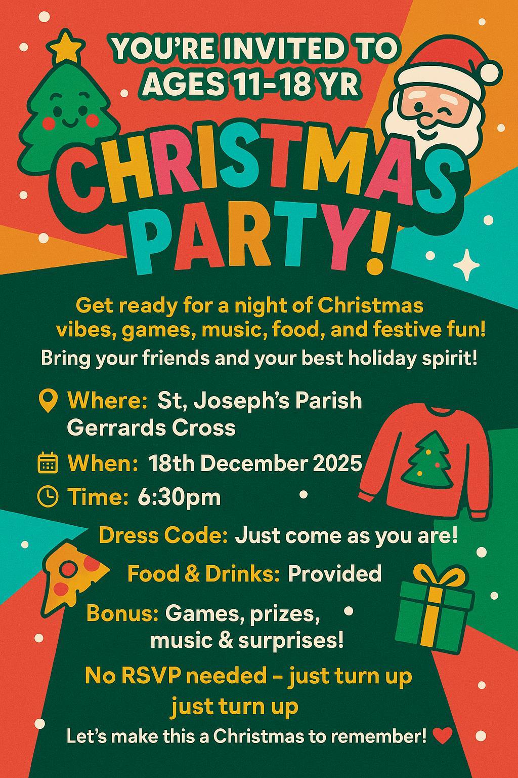 Youth Christmas Party Poster