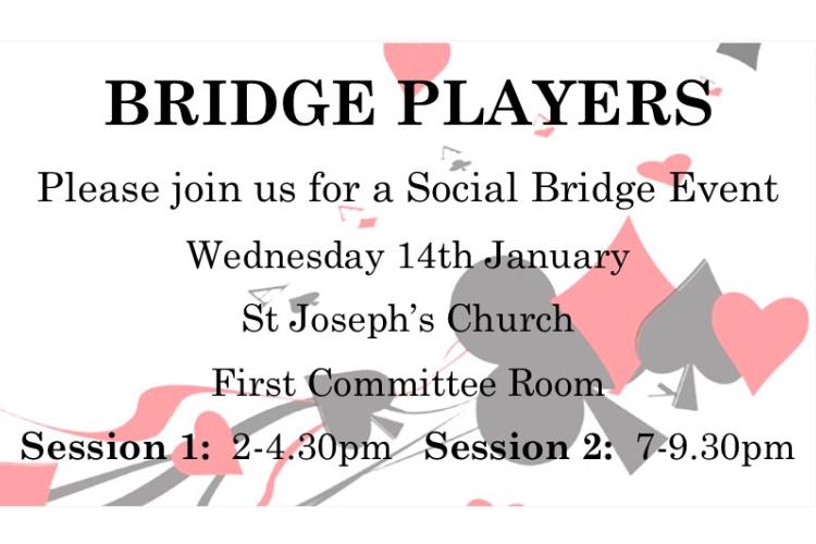 Bridge Event Wednesday 14 January 2026